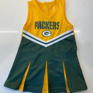 2T NFL Green Bay Packers Toddler Girl Cheer Dress